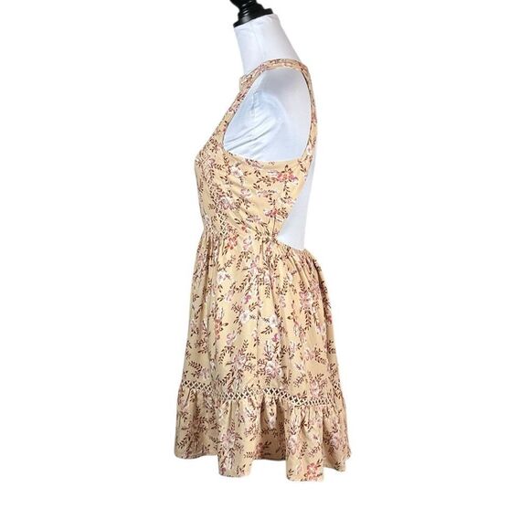 Sunday Mi Amor Floral Women’s Dress in Cream and Pink, Size XS - Picture 3 of 7